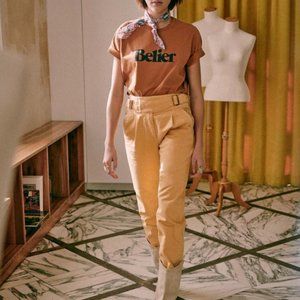 Sezane Paperbag Pants, Small, High Waisted, Worn once